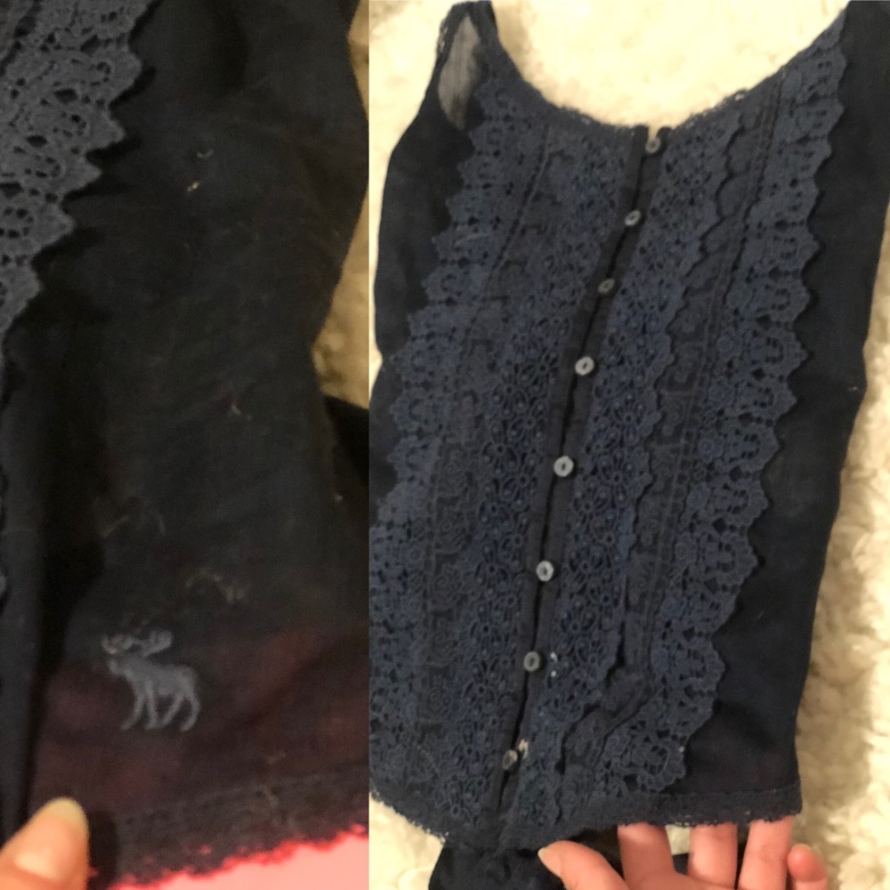SZ SM Abercrombie LACY TANK W MESH SIDES!!